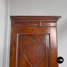 Load image into Gallery viewer, Two-door wooden wardrobe with decorations, early 1800s
