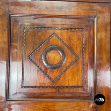 Carica l&#39;immagine nel visualizzatore di Gallery, Two-door wooden wardrobe with decorations, early 1800s
