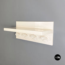 Load image into Gallery viewer, Gancio wall coat hanger with shelf by Olaf Von Bohr and Marcello Siard for Kartell, 1970s
