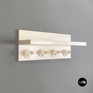 Gancio wall coat hanger with shelf by Olaf Von Bohr and Marcello Siard for Kartell, 1970s
