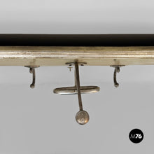 画像をギャラリービューアに読み込む, Wooden and metal wall coat rack, 1950s
