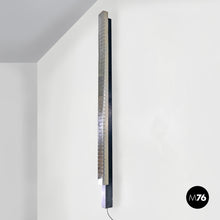 Load image into Gallery viewer, Tall wall lamp in chromed metal by Lamperti, 1970s
