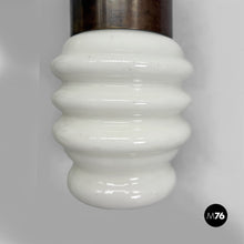 Load image into Gallery viewer, Wall lamps in opaline glass and brass, 1950s
