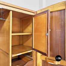 Load image into Gallery viewer, Wooden wardrobe with mirror, 1930s
