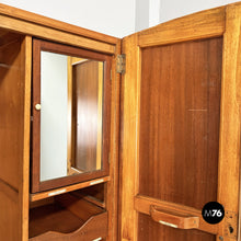 Load image into Gallery viewer, Wooden wardrobe with mirror, 1930s
