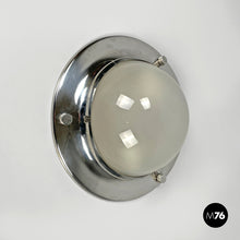 Load image into Gallery viewer, Chromed metal and glass wall lamp LSP6 Tommy by Luigi Caccia Dominioni for Azucena, 1960s
