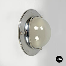 Load image into Gallery viewer, Chromed metal and glass wall lamp LSP6 Tommy by Luigi Caccia Dominioni for Azucena, 1960s
