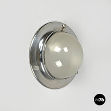 Load image into Gallery viewer, Chromed metal and glass wall lamp LSP6 Tommy by Luigi Caccia Dominioni for Azucena, 1960s
