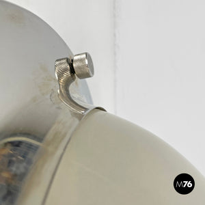 Chromed metal and glass wall lamp LSP6 Tommy by Luigi Caccia Dominioni for Azucena, 1960s