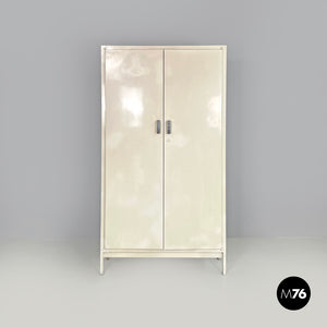 White industrial bathroom cabinet, 1960s