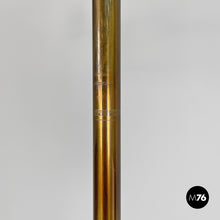 将图片加载到图库查看器，Brass floor lamp with adjustable arm, 1940s
