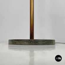 将图片加载到图库查看器，Brass floor lamp with adjustable arm, 1940s
