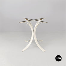 将图片加载到图库查看器，White curved steel base for round top table, 1970s
