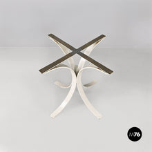 将图片加载到图库查看器，White curved steel base for round top table, 1970s
