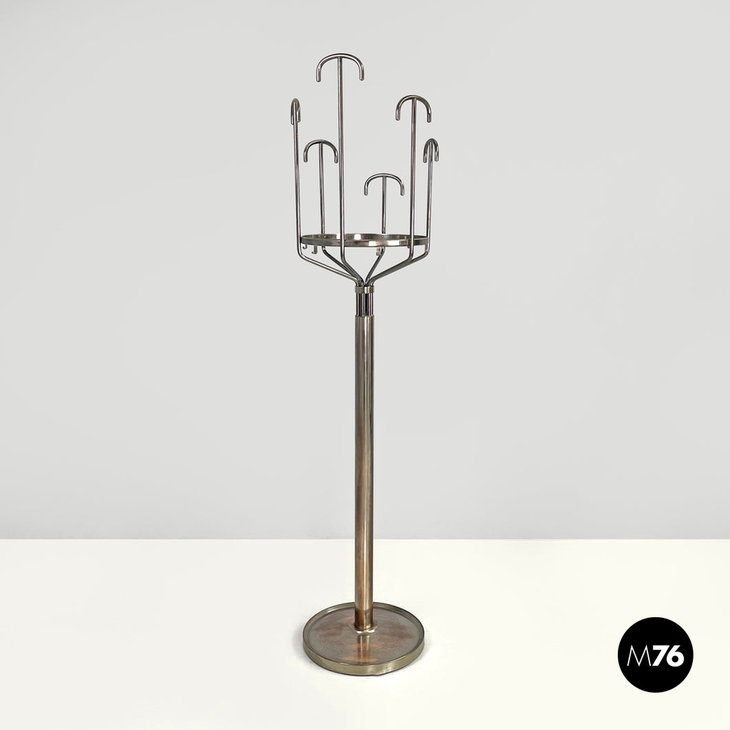 Metal floor coat rack Melpomene by BBPR for Artemide, 1970s