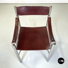 Load image into Gallery viewer, Brown leather chairs by D.I.D., 1970s
