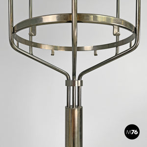 Metal floor coat rack Melpomene by BBPR for Artemide, 1970s