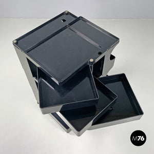 Black plastic cart Boby by Joe Colombo for Bieffeplast, 1970s