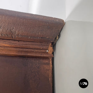 Wooden wall nightstands with decorated doors, 1960s