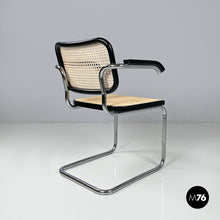 画像をギャラリービューアに読み込む, Chair with armrests Cesca by Marcel Breuer for Gavina, 1960s
