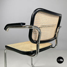 画像をギャラリービューアに読み込む, Chair with armrests Cesca by Marcel Breuer for Gavina, 1960s
