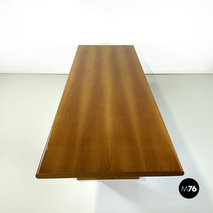 Rectangular wooden dining table, 1980s