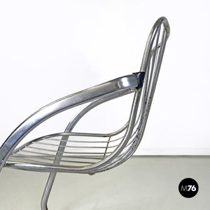 Chair in chromed steel, 1970s