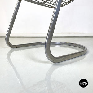 Chair in chromed steel, 1970s