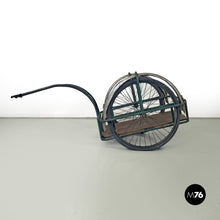 Load image into Gallery viewer, Bicycle trolley in metal and wood, 1960s
