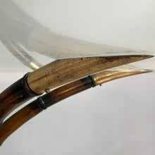 画像をギャラリービューアに読み込む, Dining table in bamboo and glass , 1980s
