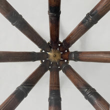 画像をギャラリービューアに読み込む, Dining table in bamboo and glass , 1980s
