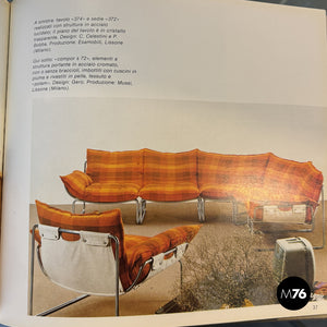 Brown modular sofa Compor S 72 by Gero for Mussi, 1970s