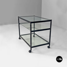 Charger l'image dans la galerie, Cart in steel and glass, 1970s
