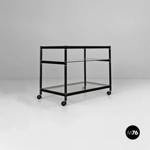 Charger l'image dans la galerie, Cart in steel and glass, 1970s
