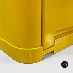 Yellow 4964 chest of drawers by Olaf Von Bohr for Kartell, 1970s