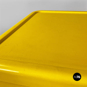 Yellow 4964 chest of drawers by Olaf Von Bohr for Kartell, 1970s