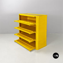 画像をギャラリービューアに読み込む, Yellow 4964 chest of drawers by Olaf Von Bohr for Kartell, 1970s
