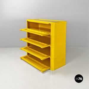 Yellow 4964 chest of drawers by Olaf Von Bohr for Kartell, 1970s