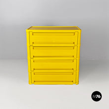 画像をギャラリービューアに読み込む, Yellow 4964 chest of drawers by Olaf Von Bohr for Kartell, 1970s
