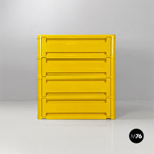 画像をギャラリービューアに読み込む, Yellow 4964 chest of drawers by Olaf Von Bohr for Kartell, 1970s
