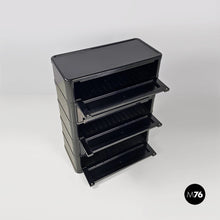 画像をギャラリービューアに読み込む, Black 4964 chest of drawers by Olaf Von Bohr for Kartell, 1970s
