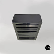 画像をギャラリービューアに読み込む, Black 4964 chest of drawers by Olaf Von Bohr for Kartell, 1970s
