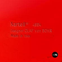 画像をギャラリービューアに読み込む, Red 4964 chest of drawers by Olaf Von Bohr for Kartell, 1970s
