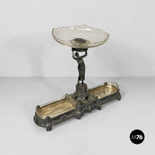 将图片加载到图库查看器，Art Nouveau metal and glass centrepiece, 1930s.
