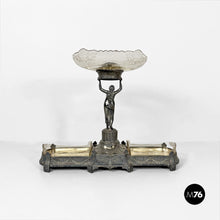 将图片加载到图库查看器，Art Nouveau metal and glass centrepiece, 1930s.
