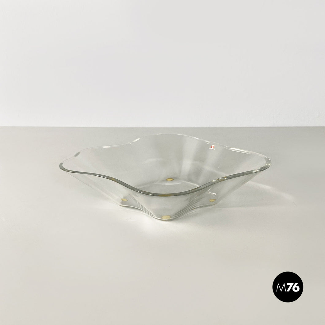 Glass centerpiece bowl by Alvar Aalto for Ittala, 1990s