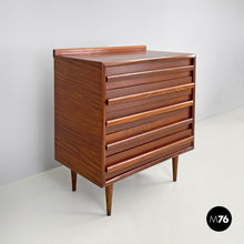 Load image into Gallery viewer, Wooden chest of drawers with five drawers, 1960s
