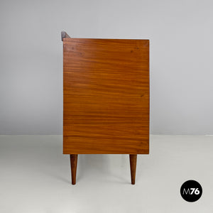 Wooden chest of drawers with five drawers, 1960s