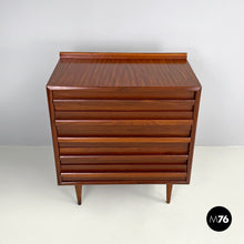 Load image into Gallery viewer, Wooden chest of drawers with five drawers, 1960s
