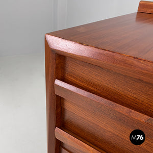 Wooden chest of drawers with five drawers, 1960s